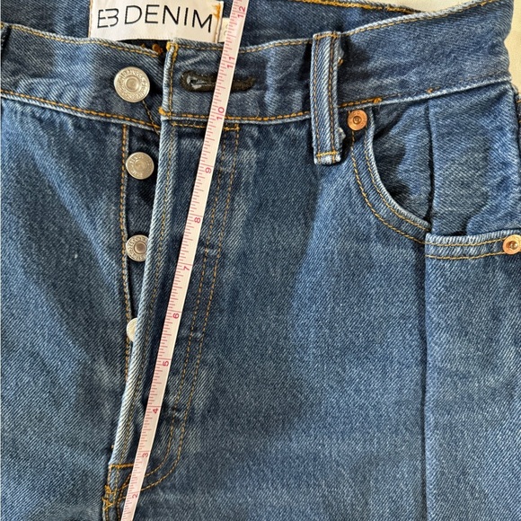 EB Denim Jeans High Rise Vintage Unraveled Split Hem Size 26 Redone‎ Levis - Picture 12 of 14